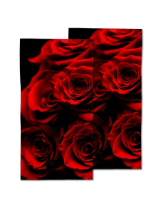 Juego de 2 Toallas de Mano CXULIN Microfibra Rosa Abstracto 35.6x72.1