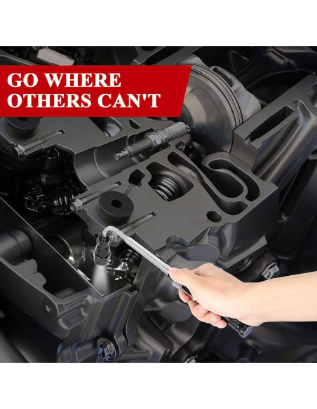 Herramienta de Recogida Magnética LED Biuonk 57 cm con Linterna