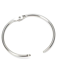 Anillas de Encuadernación Coideal 63mm Plateadas - Paquete de 20