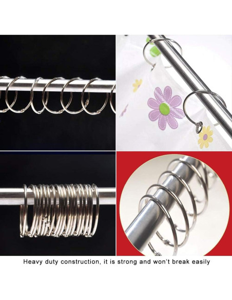 Anillas de Encuadernación Coideal 63mm Plateadas - Paquete de 20