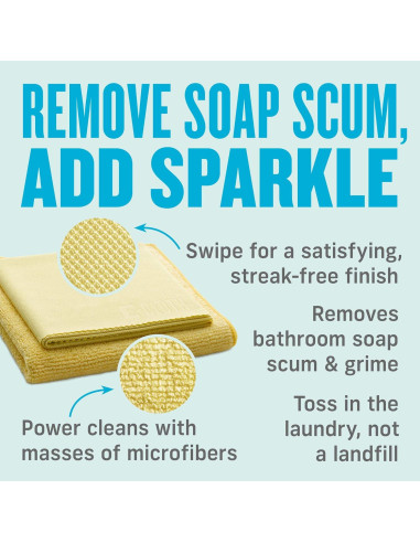 Kit de Limpieza de Baño E-Cloth Microfibra Reutilizable 1 Año
