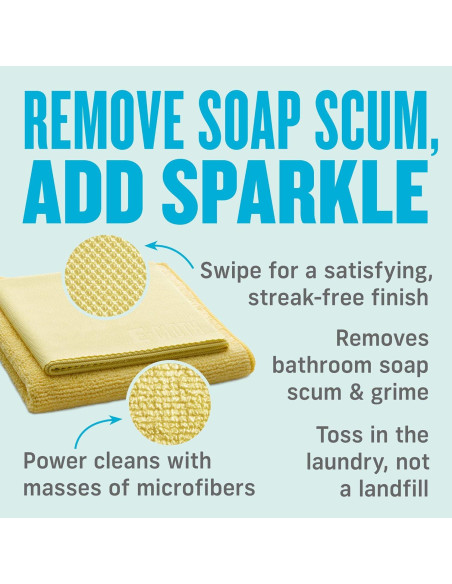 Kit de Limpieza de Baño E-Cloth Microfibra Reutilizable 1 Año