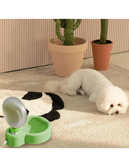 Botella de Agua para Mascotas MaxcGear 350ml Verde Plegable