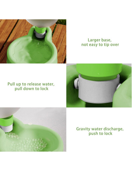 Botella de Agua para Mascotas MaxcGear 350ml Verde Plegable