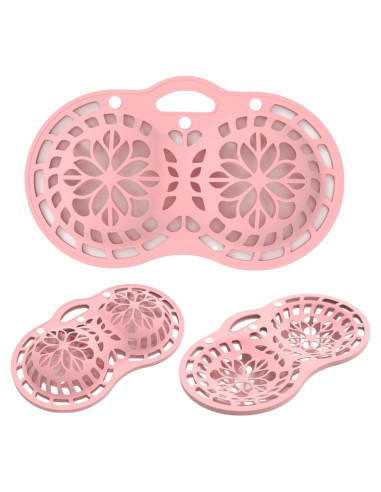 Bolsa de Lavado de Sujetadores de Silicona Genérico 2Pcs Rosa
