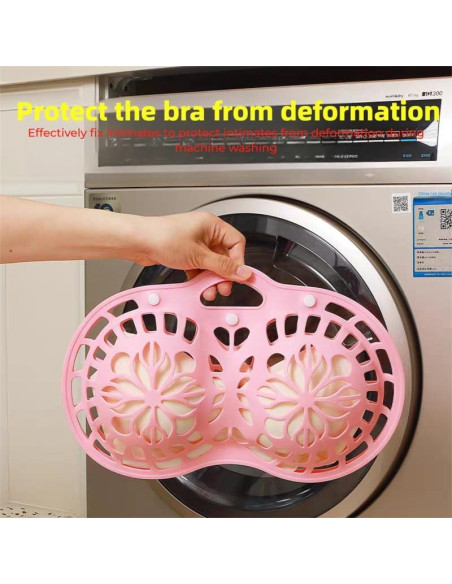 Bolsa de Lavado de Sujetadores de Silicona Genérico 2Pcs Rosa Bolsa de Lavado de Sujetadores de Silicona Genérico 2Pcs Rosa