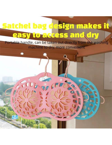 Bolsa de Lavado de Sujetadores de Silicona Genérico 2Pcs Rosa