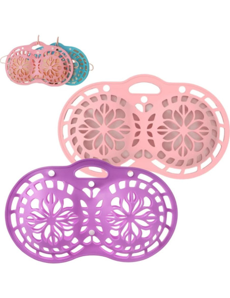 Bolsa de Lavado de Sujetadores de Silicona Genérico 2Pcs Rosa Bolsa de Lavado de Sujetadores de Silicona Genérico 2Pcs Rosa