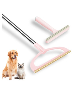 Rastrillo para Alfombra TOSMAL T10, Mango Largo 142 cm Rosa