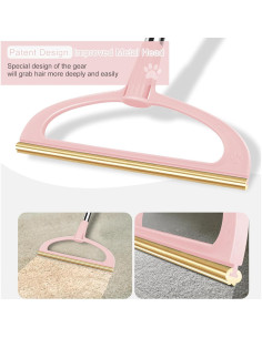 Rastrillo para Alfombra TOSMAL T10, Mango Largo 142 cm Rosa 2