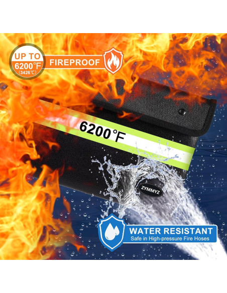 Bolsa a Prueba de Fuego ZYMMYZ 6200F (3432C) Negra