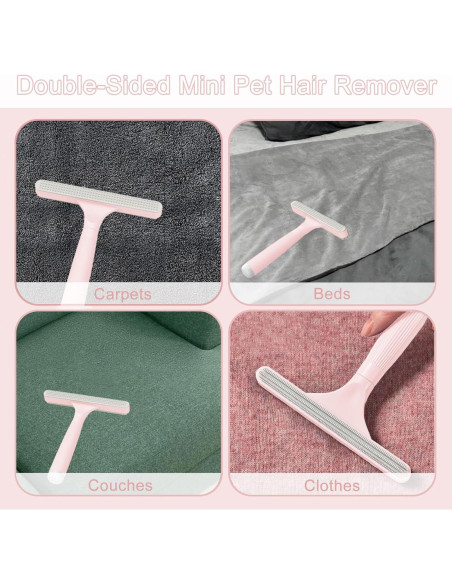 Rastrillo para Alfombra TOSMAL T10, Mango Largo 142 cm Rosa