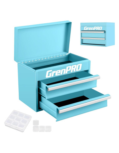 Caja de Herramientas Mini GRENPRO de Metal 27.5x15x20.8cm