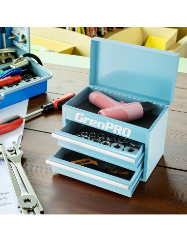 Caja de Herramientas Mini GRENPRO de Metal 27.5x15x20.8cm