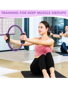 Conjunto de Anillo de Pilates Goocrun con Bandas y Pelota 2