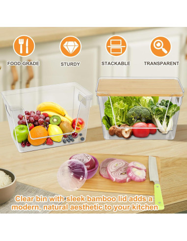 2 Organizadores de Despensa TBMax con Conservador de Cebolla