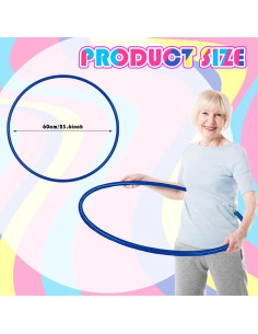 Aros de Ejercicio de Plástico Syhood - 6 Piezas 60 cm 2