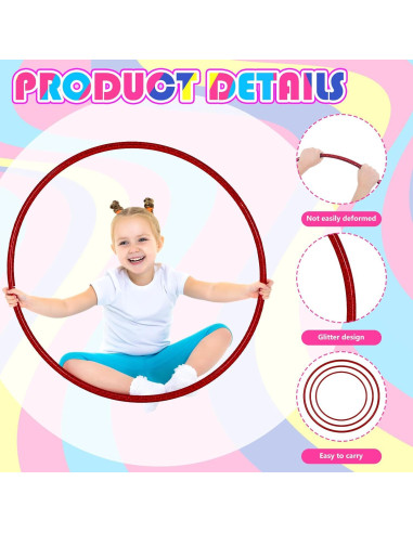Aros de Ejercicio de Plástico Syhood - 6 Piezas 60 cm