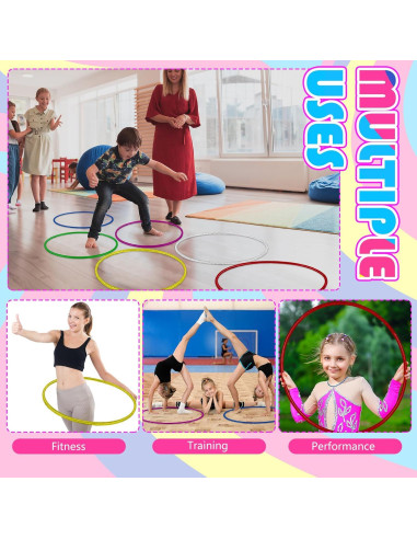 Aros de Ejercicio de Plástico Syhood - 6 Piezas 60 cm