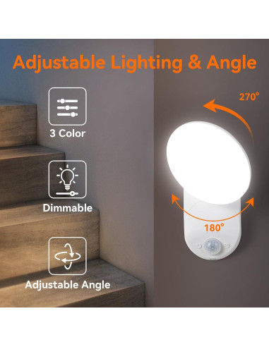 Luz de Pared Recargable con Sensor de Movimiento Gotopceed 400 Lúmenes