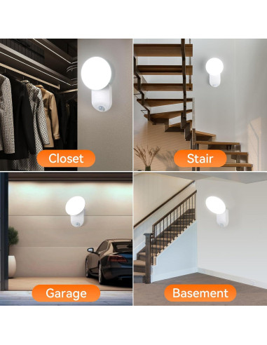 Luz de Pared Recargable con Sensor de Movimiento Gotopceed 400 Lúmenes