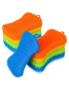 Esponjas de Silicona Patelai 10 Piezas para Platos 11.5x7cm