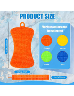 Esponjas de Silicona Patelai 10 Piezas para Platos 11.5x7cm 2