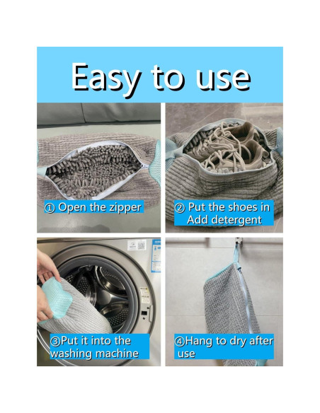 Bolsa de Lavado de Zapatos Taoddoe 39x19 cm Reutilizable Bolsa de Lavado de Zapatos Taoddoe 39x19 cm Reutilizable