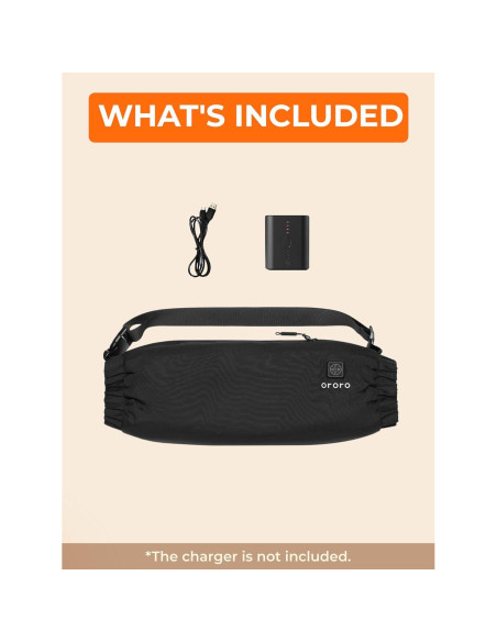 Calentador de Manos ORORO MINI 5K Recargable 17 Horas Negro
