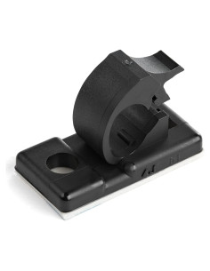 Clips de Gestión de Cables Adhesivos StarTech 100 Pack Negro
