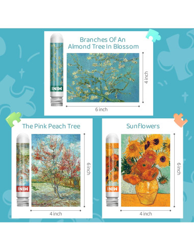 Mini Rompecabezas 150 Piezas LOSFPVR 15x10 cm 3 Diseños