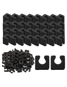 600 Separadores de Dedos de Espuma EVA Tewloss - Negro