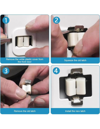 Cierre de puerta de secadora Restynic WPW10610880 1PCS