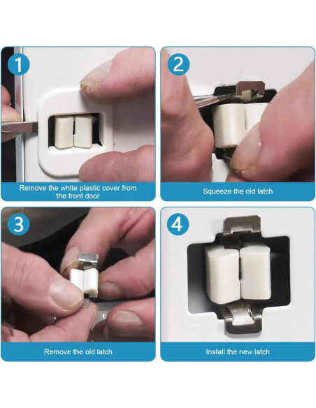 Cierre de puerta de secadora Restynic WPW10610880 1PCS