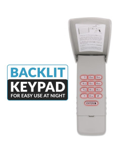 Teclado remoto LiftMaster 877LM amarillo para garaje 2