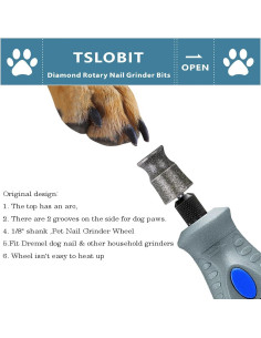 Rueda de Amoladora de Uñas de Perro Dremel Diamante 3.2mm 2