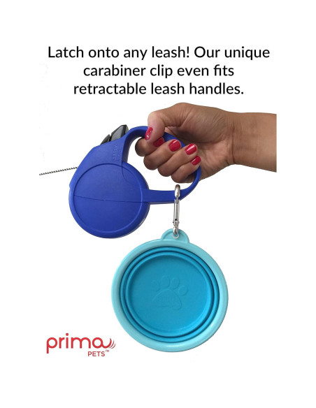 Cuenco Plegable de Silicona Prima Pets 1.5 Tazas Aqua - 2 Paquete