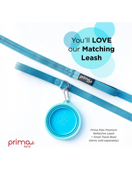 Cuenco Plegable de Silicona Prima Pets 1.5 Tazas Aqua - 2 Paquete