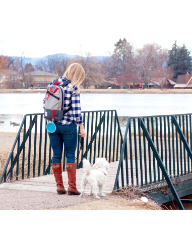 Cuenco Plegable de Silicona Prima Pets 1.5 Tazas Aqua - 2 Paquete