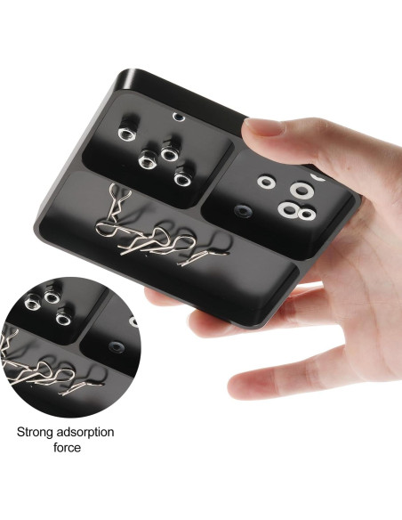 Bandeja magnética para tornillos RC Shaluoman 9.9cm x 9.9cm