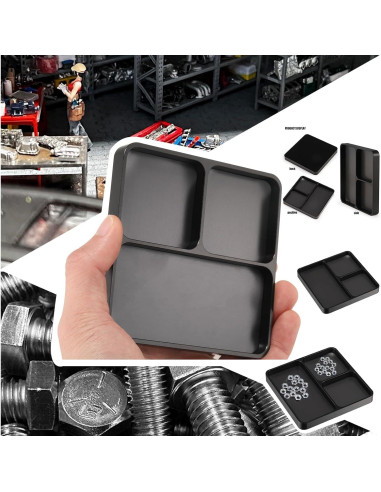 Bandeja magnética para tornillos RC Shaluoman 9.9cm x 9.9cm