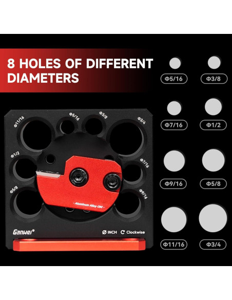 Insertos de Carburo Ajustables AmaCielo 8 Agujeros 8.49cm
