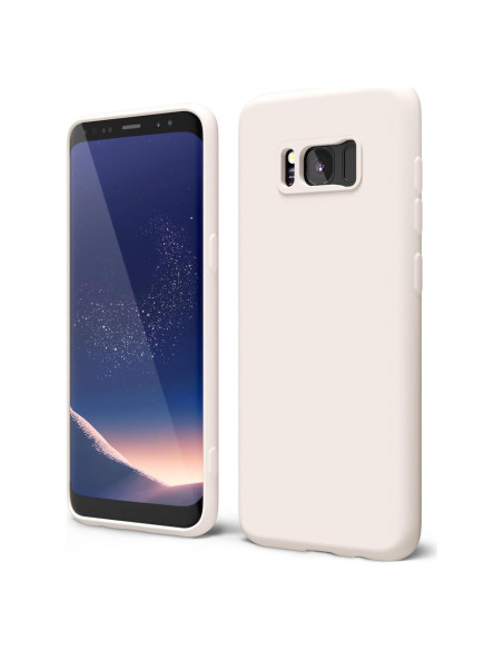 Funda de Silicona para Samsung Galaxy S8 Oakxco Beige Slim