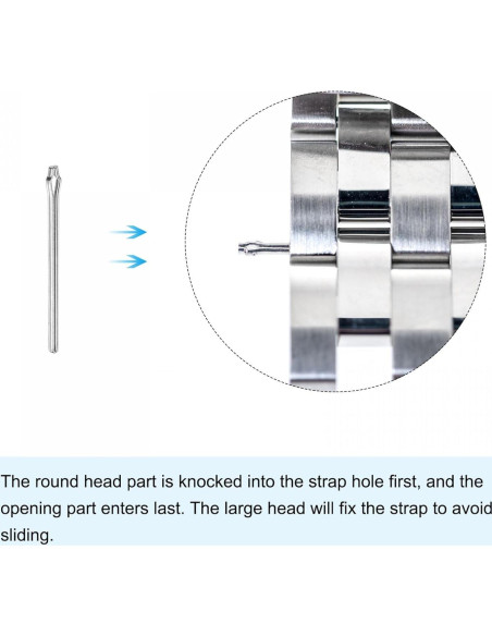 Pasadores de Enlace de Reloj uxcell 22mm Acero Inoxidable 1mm Pasadores de Enlace de Reloj uxcell 22mm Acero Inoxidable 1mm