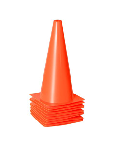 Conos de Entrenamiento Deportivo Alyoen 30 cm Naranjas - Paquete de 10
