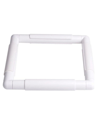 Aro de Bordado Cuadrado ZKer 15.24x15.24 cm Blanco