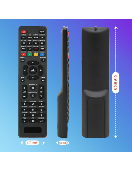Control Remoto Universal para TV RC-G008 - Compatible con LG, Samsung, RCA y más Control Remoto Universal para TV RC-G008 - Compatible con LG, Samsung, RCA y más
