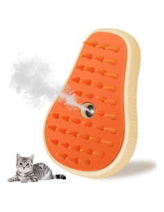 Cepillo de Vapor 3 en 1 KALAMANDA para Gatos Aguacate Blanco