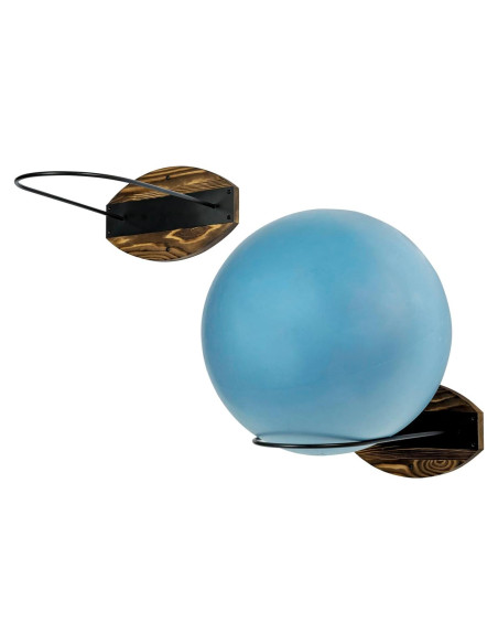 Juego de 2 Soportes de Pared MyGift para Pelotas de Ejercicio Juego de 2 Soportes de Pared MyGift para Pelotas de Ejercicio