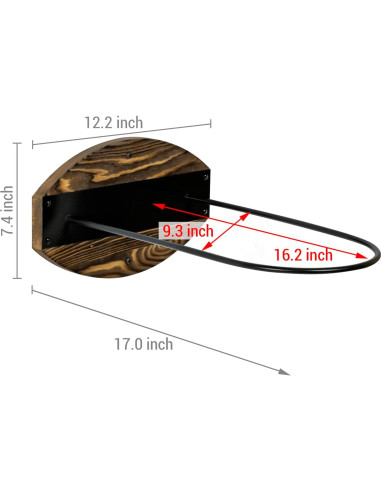 Juego de 2 Soportes de Pared MyGift para Pelotas de Ejercicio